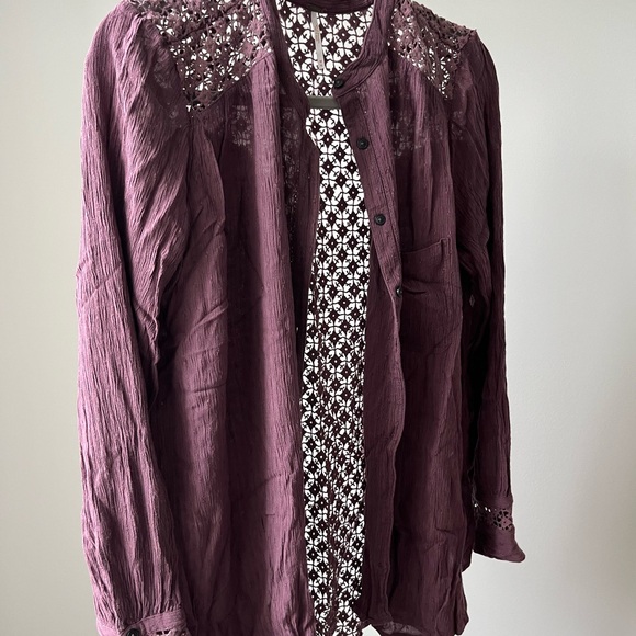 Free People - Button Up Beach Cover Up - Picture 3 of 5